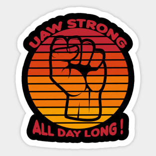 UAW Strong .Criez Sticker